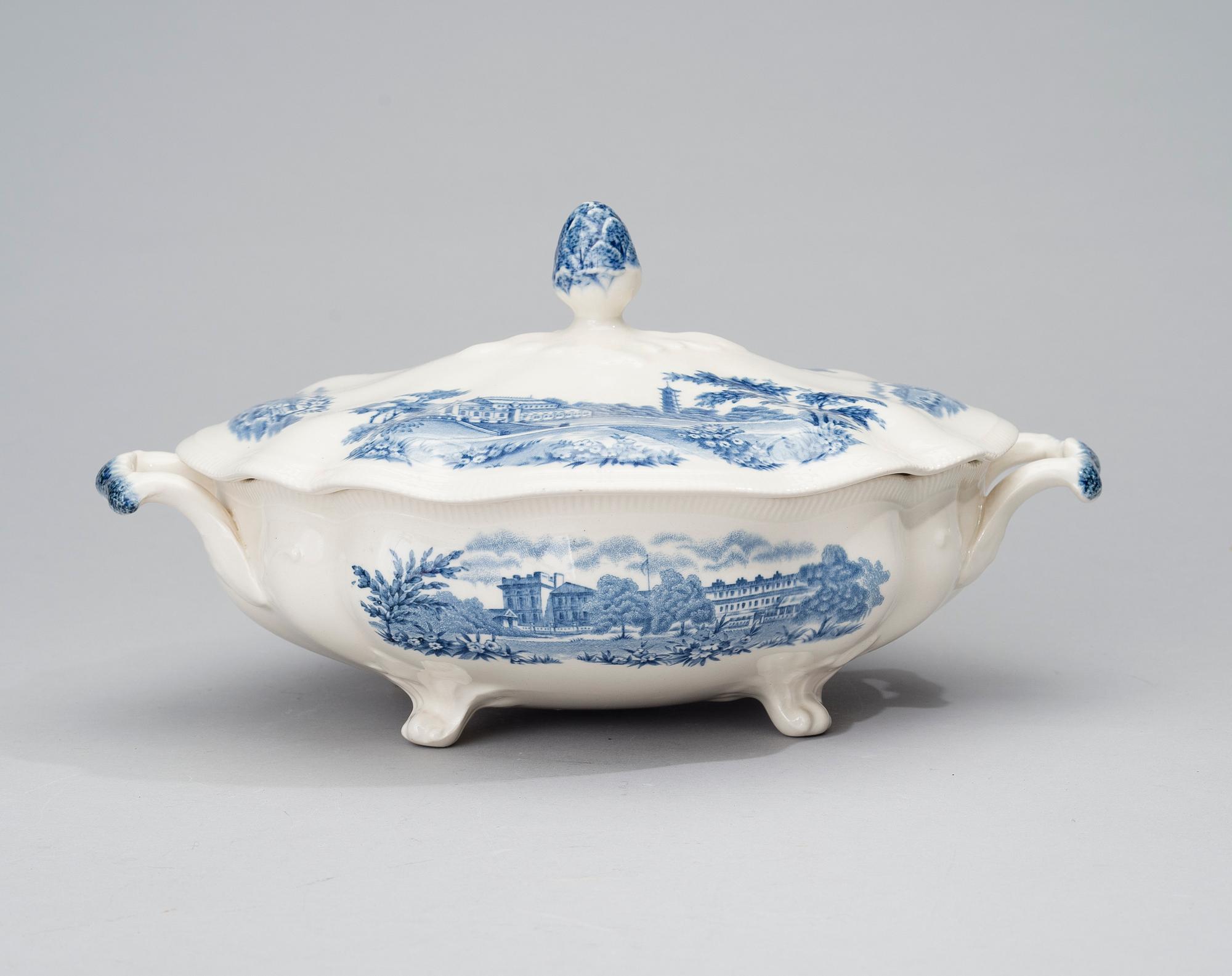 MATSERVIS, 74 delar, porslin, "English Gardens", Johnson Brothers, England 1900-första hälft.