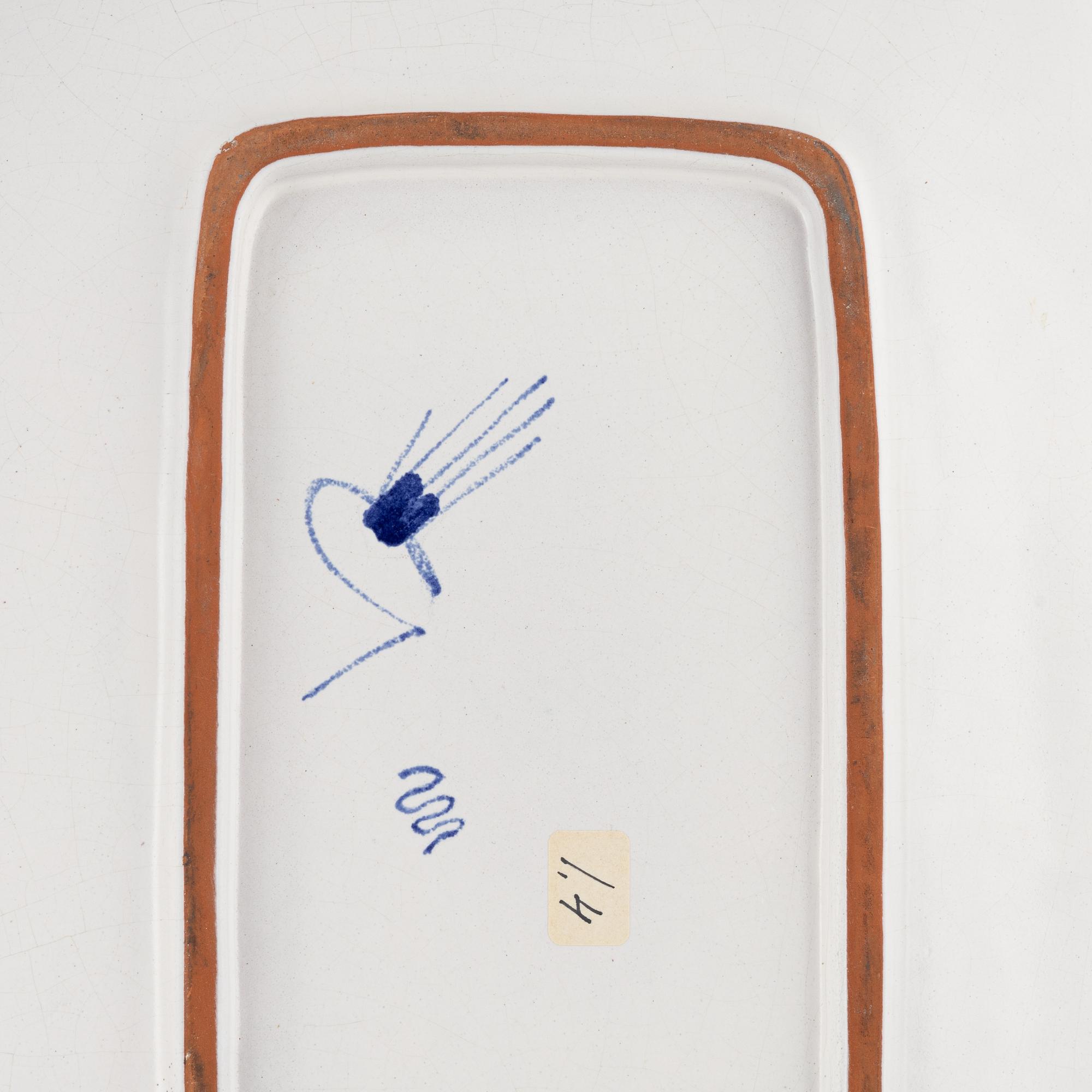 Stig Lindberg, three dishes, Gustavsbergs studio.