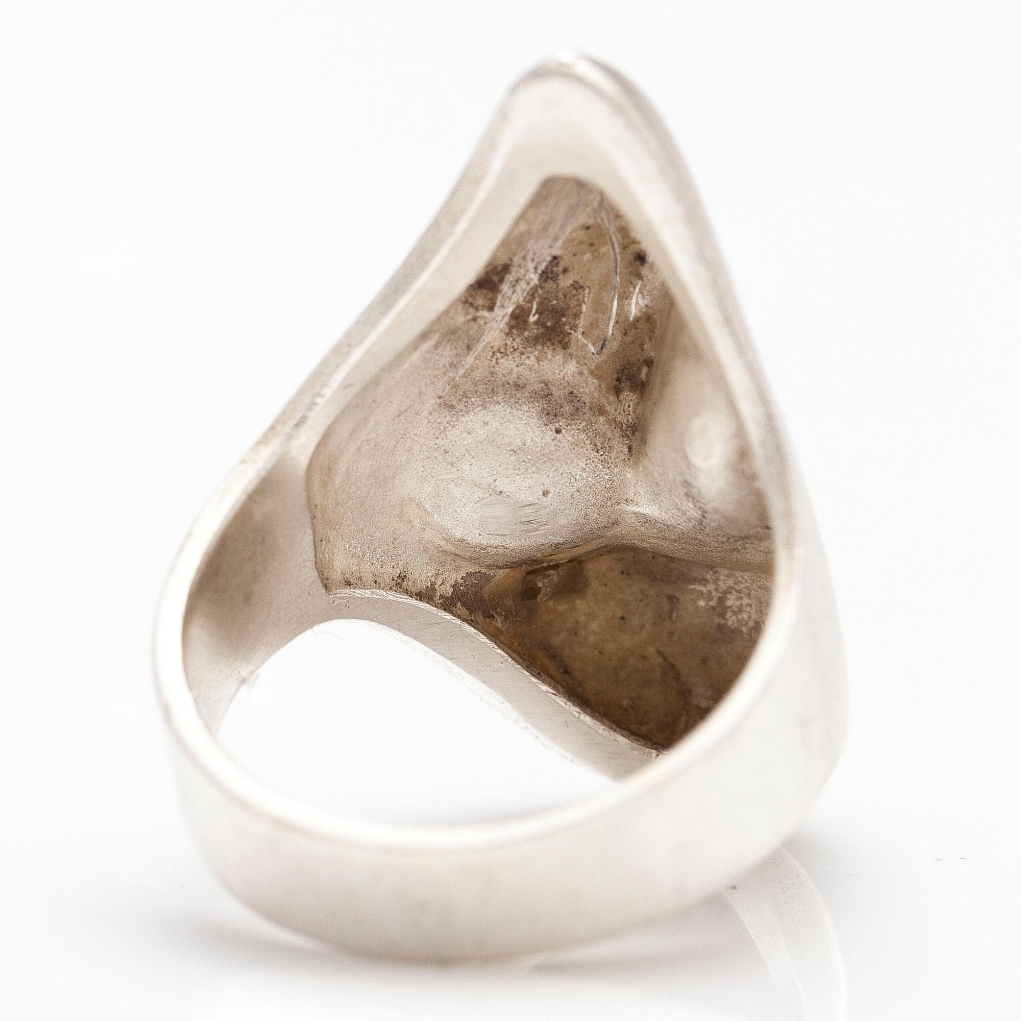 BJÖRN WECKSTRÖM, RING "Verho" och ARMBAND "Apollo", sterling silver. Lapponia 1973 och 1986.