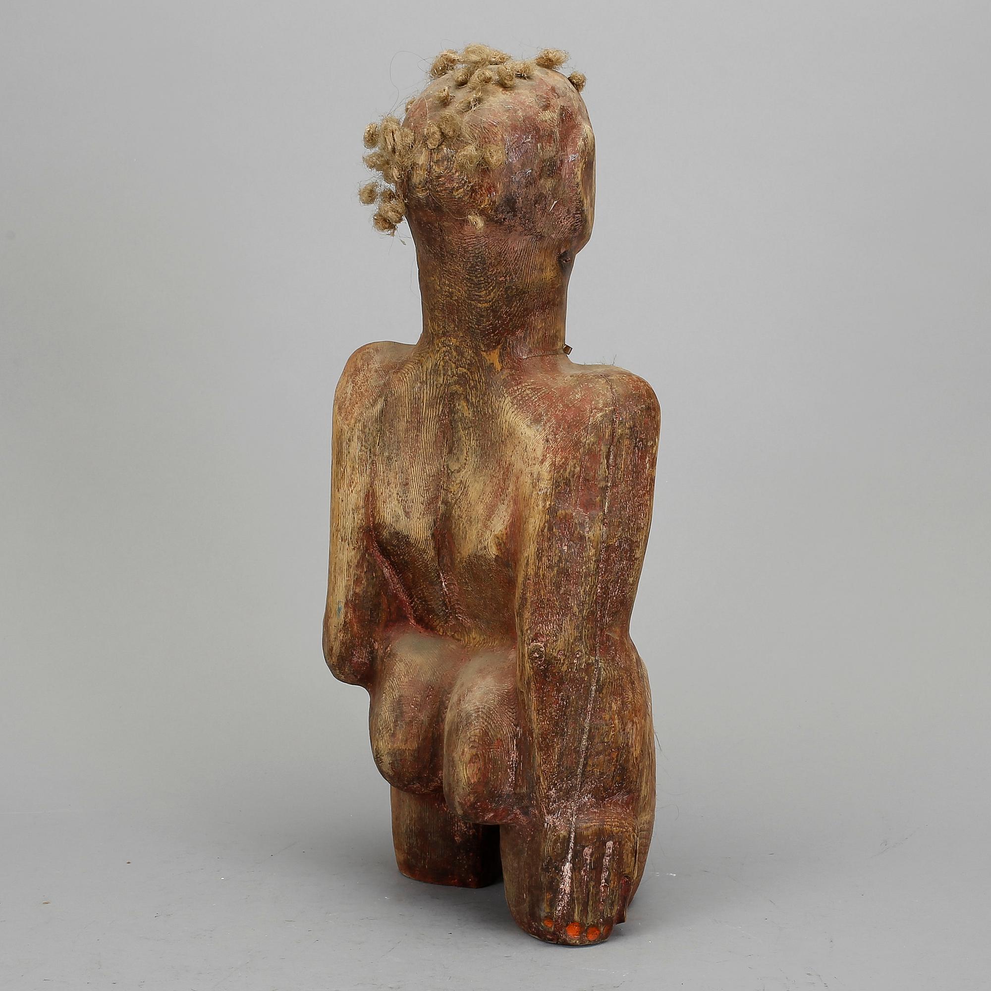 LAMBERT WERNER, skulptur, trä, osignerad.