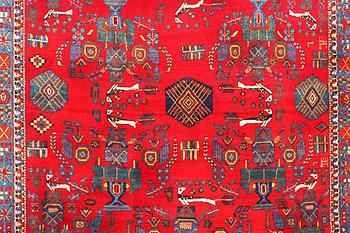 An Afshar rug, a. 237 x 176 cm.