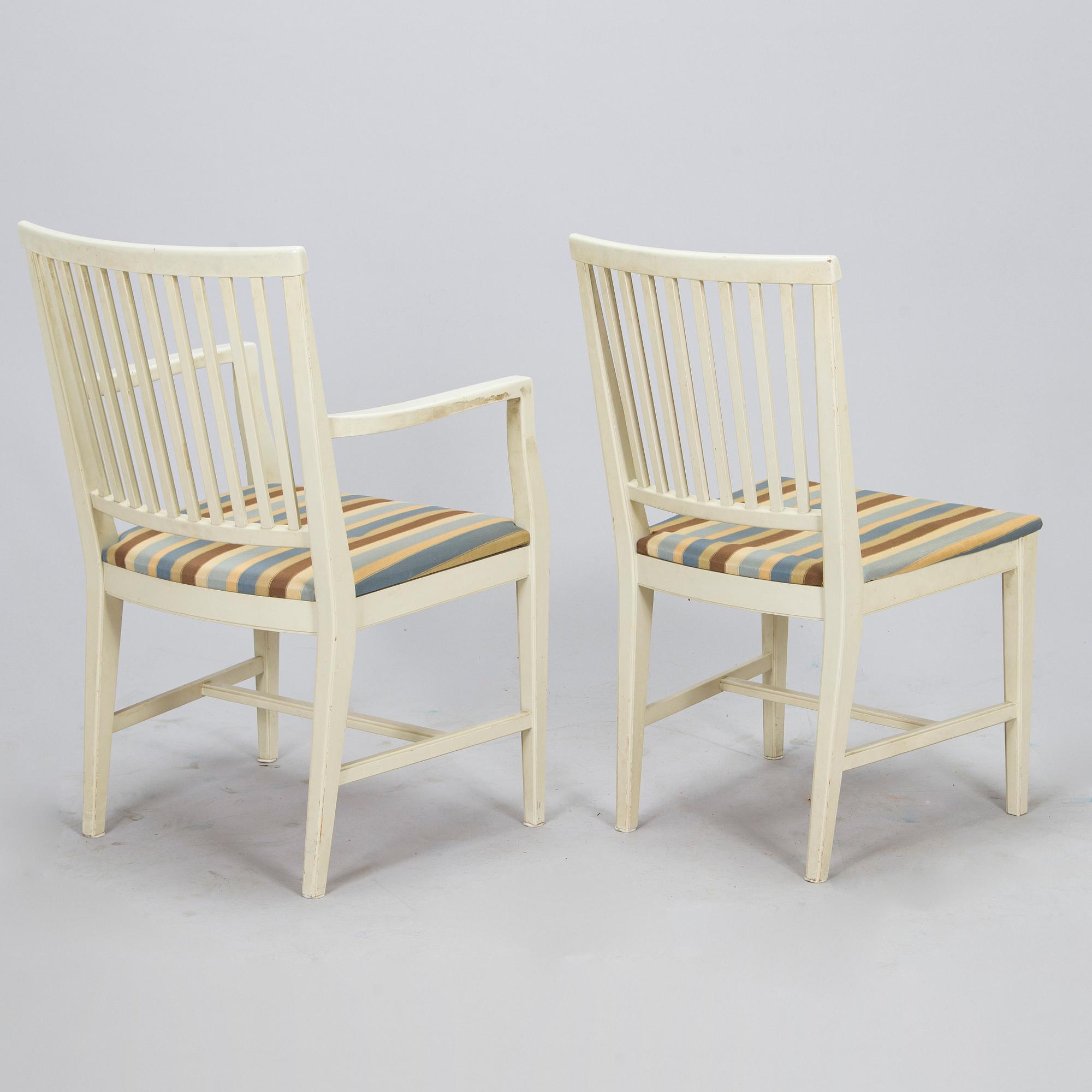 Olli Borg, A 11 pieces "Anjala" dining suite by Asko, 1960/70s.