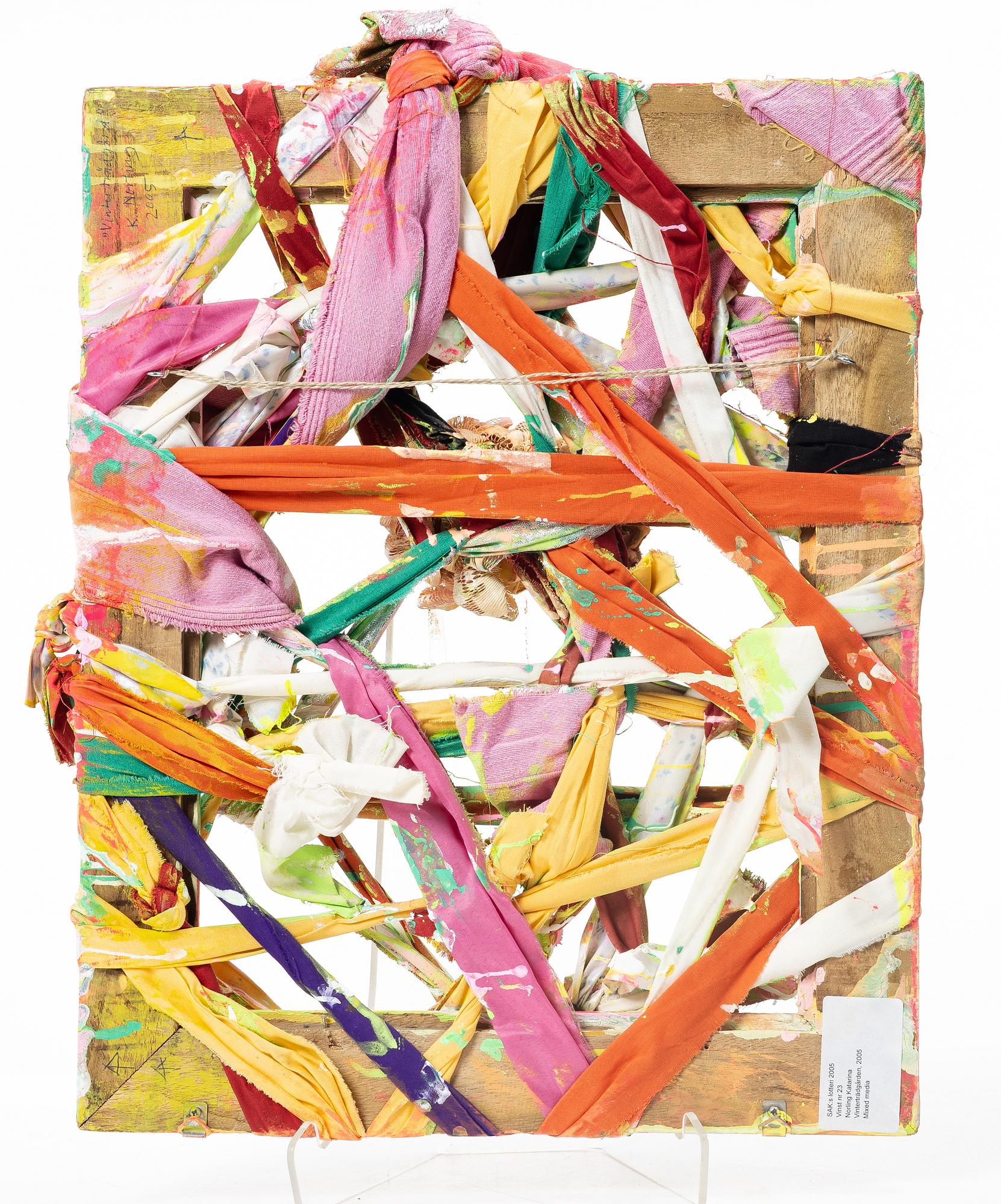 Katarina Norling, "Winter Garden", mixed media, signed and dated 2005.