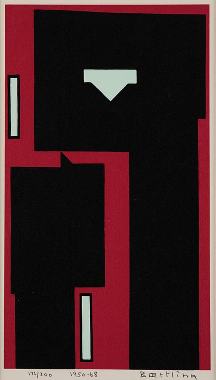 Olle Bærtling, "Egypte - formes noires dans le rouge".