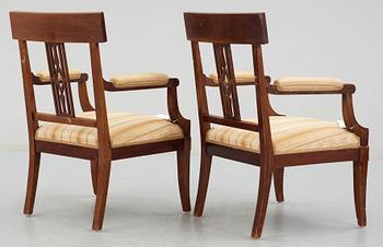 SALONGSGRUPP, 6 delar, empire-stil, 1900-talets början.