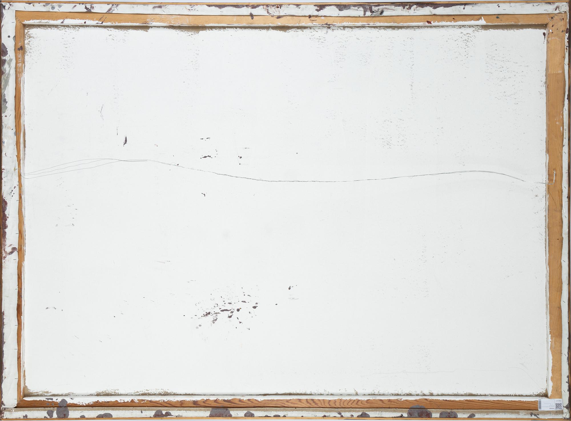Johannes Falk, mixed media on canvas, signed.