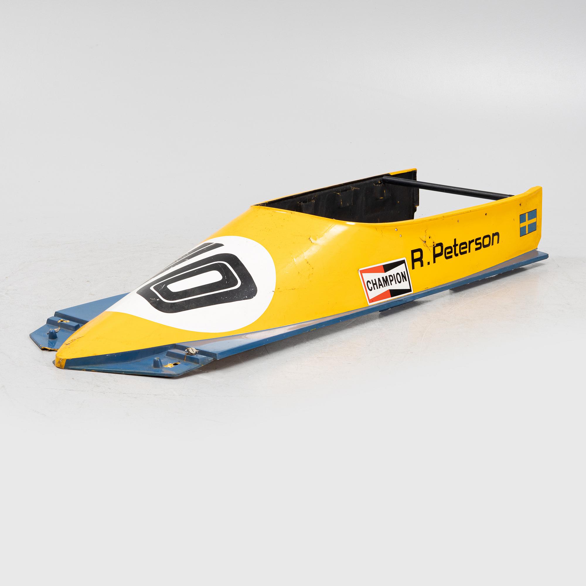 Cockpit front from a March 761, a Formula 1 Racing Single Seater wrecked by Ronnie Peterson 1976 at Zolder, Belgium.