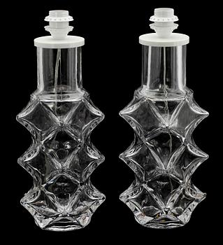 BORDSLAMPOR, 1 par, glas, Hanne Dreutler, Kosta.