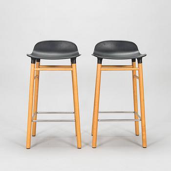 Simon Legald, a pair of bar stools, Normann Copenhagen.