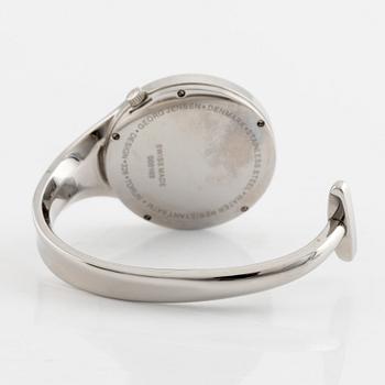 Georg Jensen, Vivianna, "Hammered Sterling Silver Dial", design Torun Bülow-Hübe, wristwatch, 33 mm.