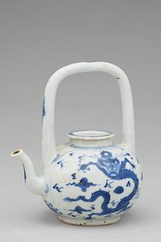 TEKANNA, porslin, Qing dynastin.