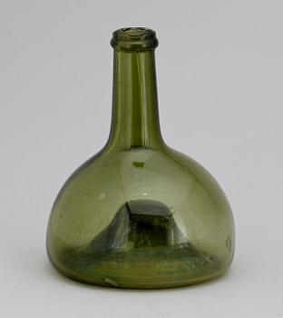 FLASKA, glas, 1700/1800-tal.