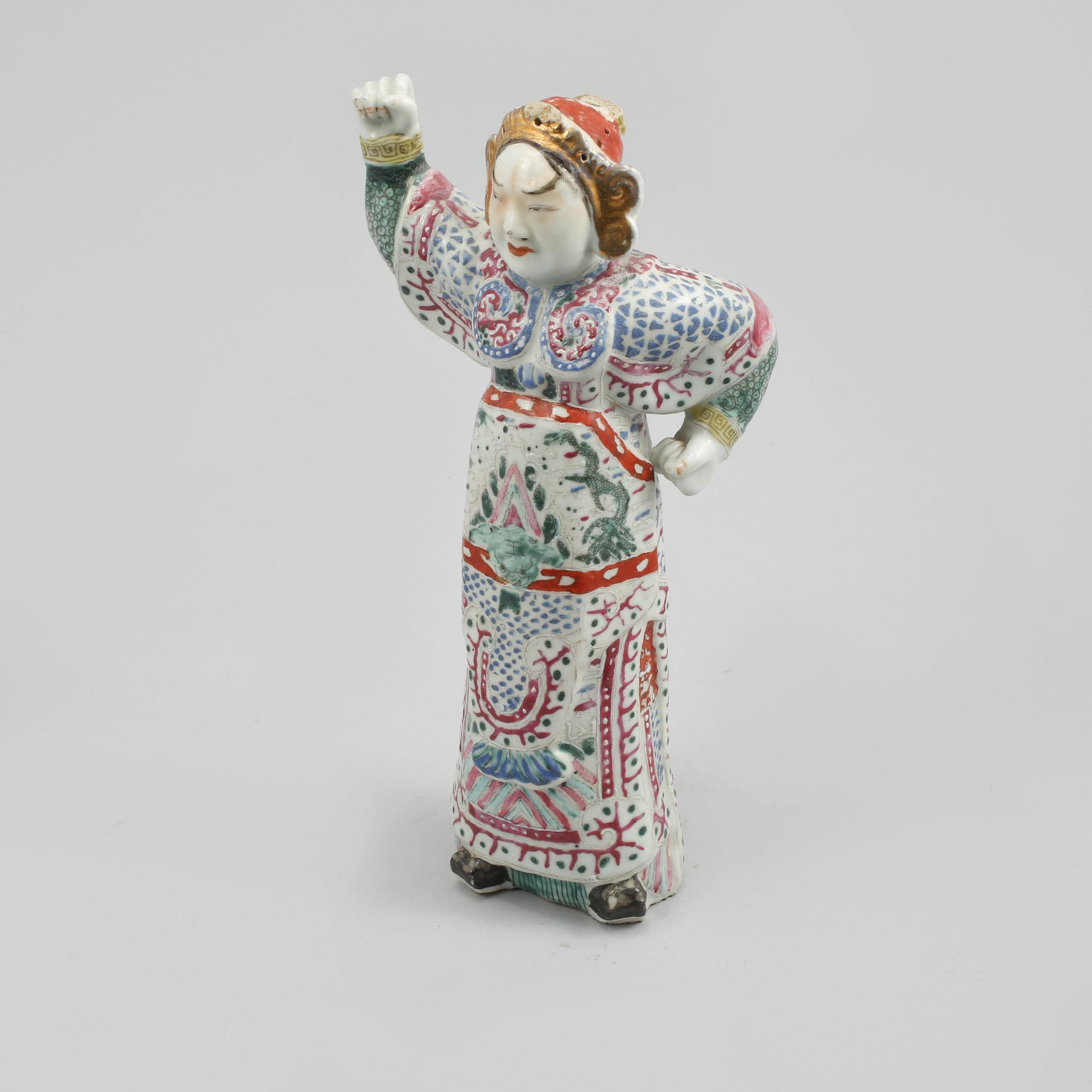FIGURIN, porslin, Kina, 1800/1900-tal.