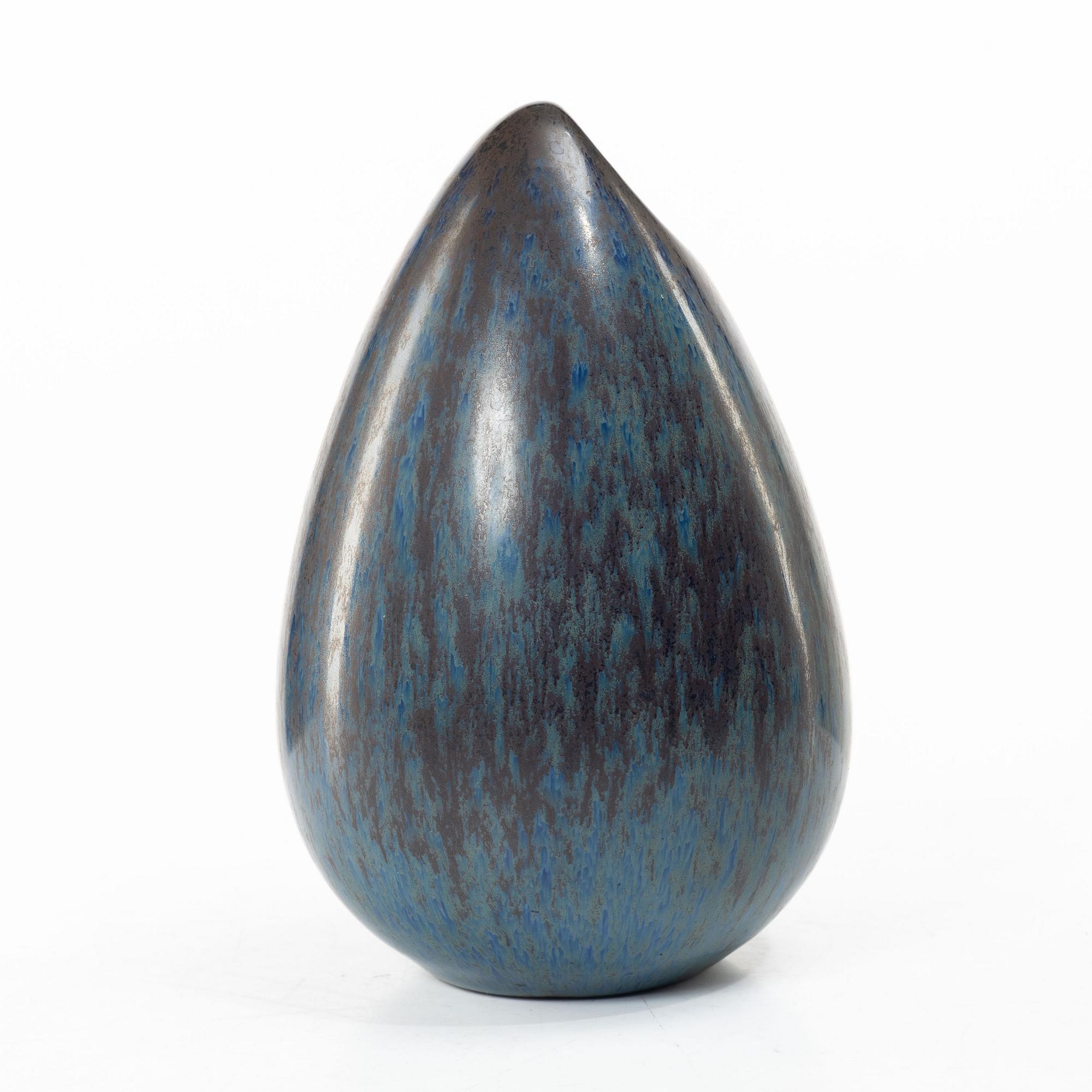 Stig Lindberg, a stoneware vase, “gnurgla”, Gustavsberg Studio 1956.