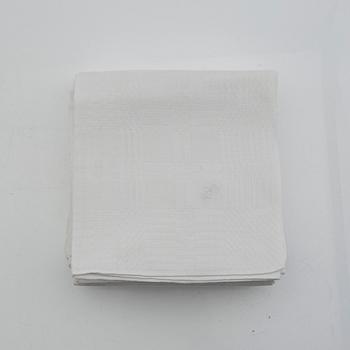 Napkins a total of 73 pcs damask various patterns first half of the 20th century.
