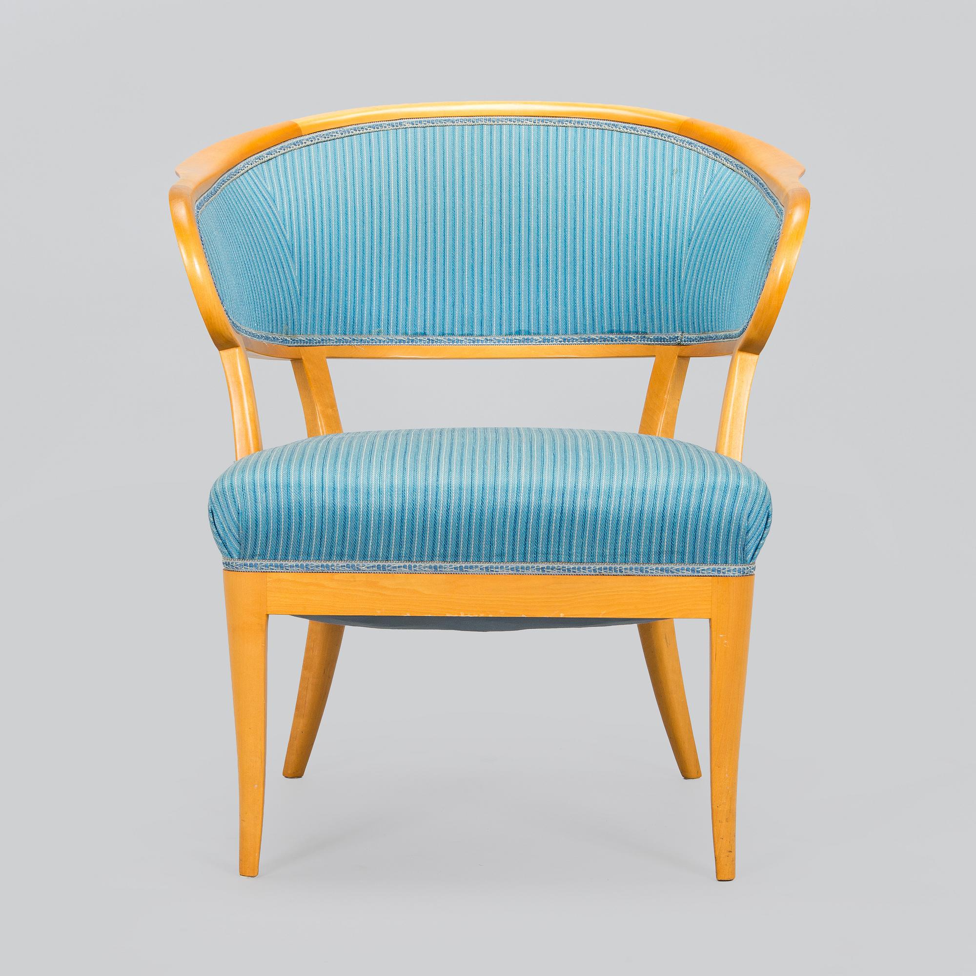 Carl Malmsten, an "Erik Gustaf" armchair, later part of the 20th century.