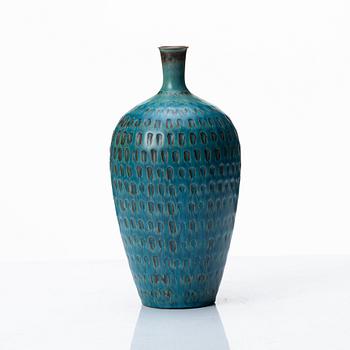 Stig Lindberg, a stoneware vase, Gustavsberg studio, Sweden 1960.