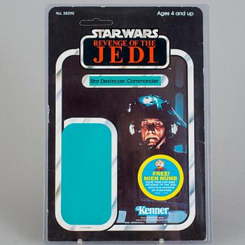 STAR WARS, Star Destroyer Commander, proof card, Revenge of the Jedi, Kenner, 1983.