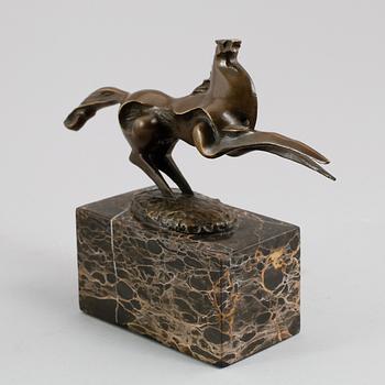 MAX MILO, skulptur, brons, "Galopperande hingst", signerad.