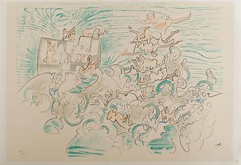 Roberto Matta · ROBERTO MATTA, färglitografi, signerad och numrerad 35/100.