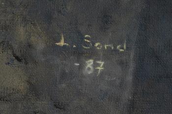 Lennart Sand, oil on canvas, signed.