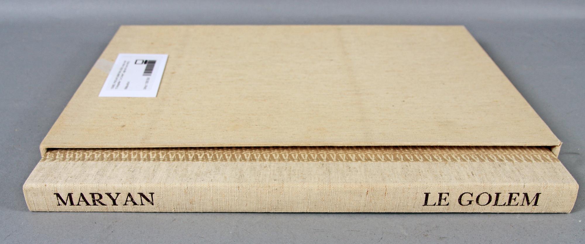 PINCHAS MARYAN (USA), mapp med 15 litografier, "Le Golem", sign och numr 49/50.