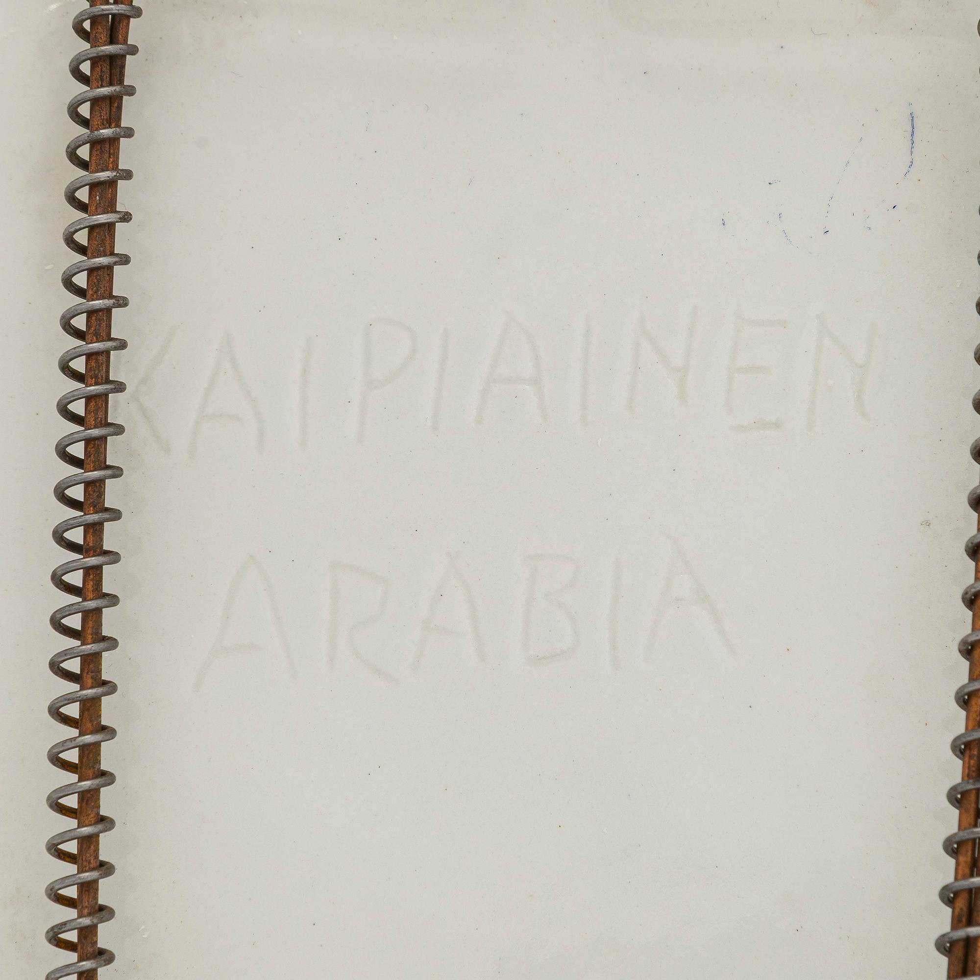 Birger Kaipiainen, fat, keramik, signerad Kaipiainen Arabia.