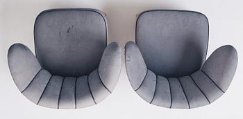 Otto Schulz, a pair of Swedish Modern easy chairs, Boet, Gothenburg 1930s-40s.