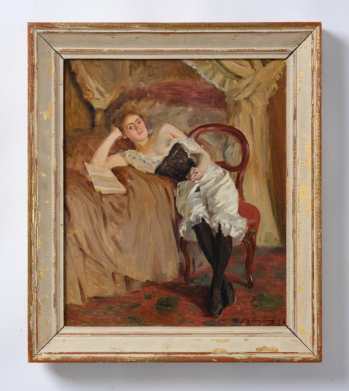 Nils Forsberg d y, Läsande ung kvinna.