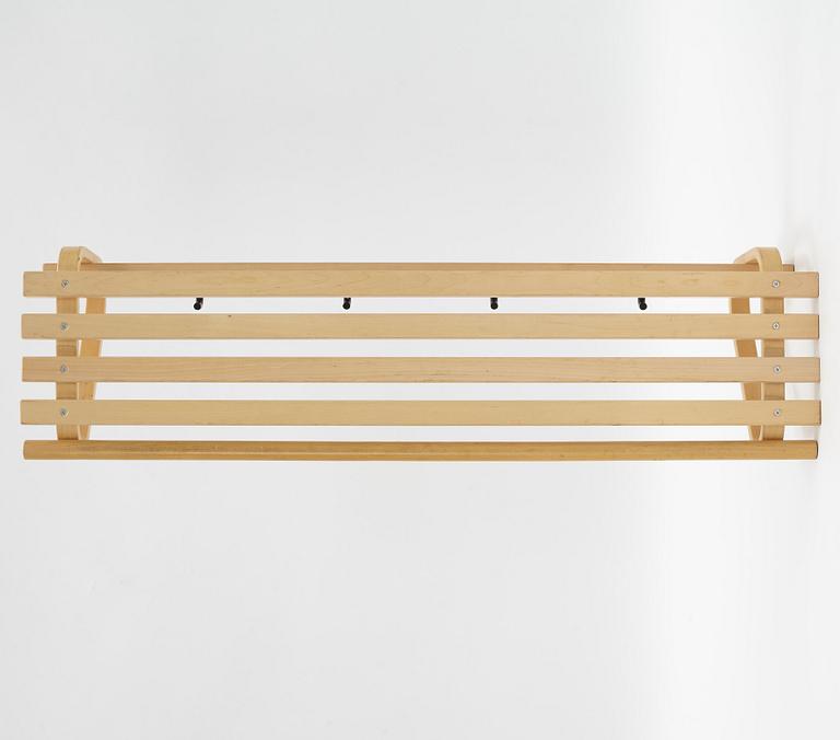 Alvar Aalto, a model 109 coat rack from Artek, Finland.