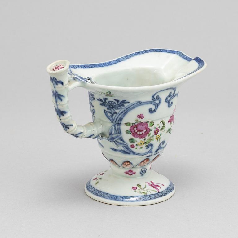 A famille rose jug, Qing dynasty Qianlog (1736-95).