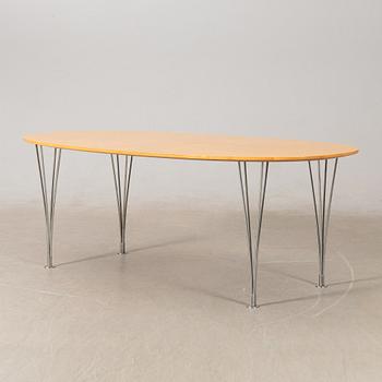 Bruno Mathsson & Piet Hein, coffee table "Superellipse" for Fritz Hansen, Denmark.