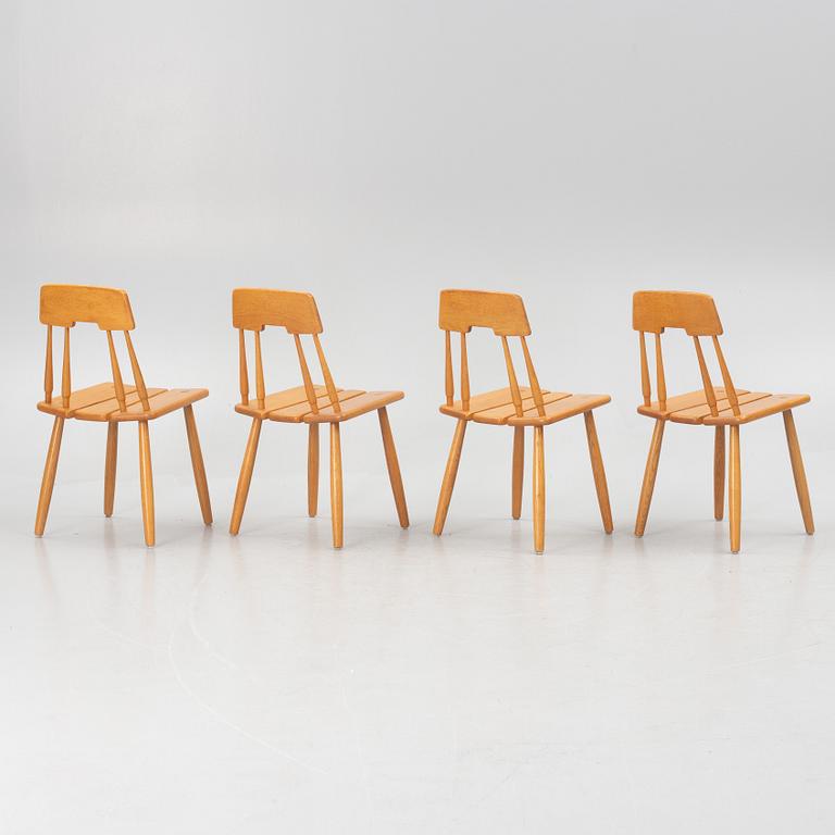 Carl-Gustav Boulogner, stolar, 4 st, Bröderna Wigells stolfabrik, 1950-tal.
