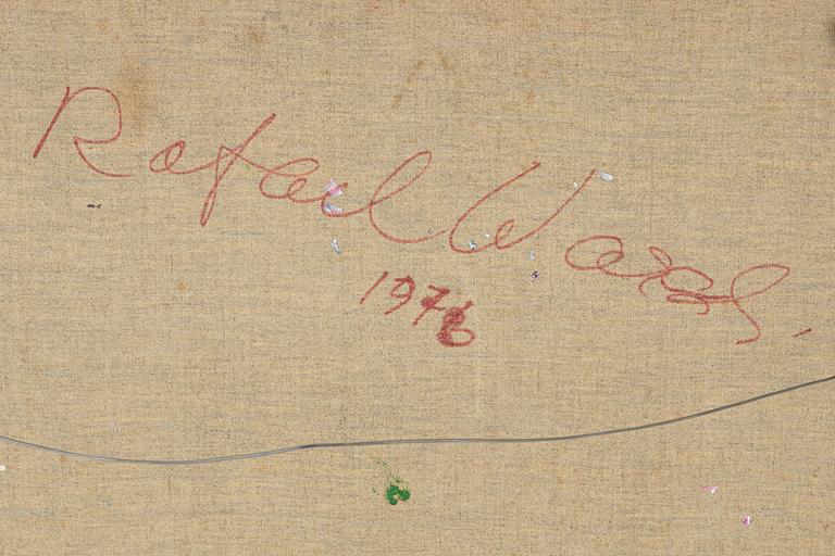 Rafael Wardi, oil on canvas, signed and dated 1976 verso.