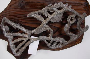 HULTBERG, HILDING, väggskulptur, sign o dat 1972.