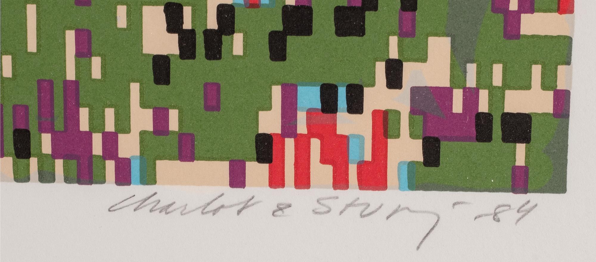 Sture & Charlotte Johannesson, silkscreen in colours, 1984, signed 119/200.