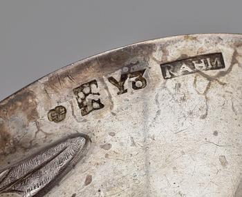 SOPPSLEVAR, 3 st, silver, bla Anders Rahm, Norrköping, 1800-tal.