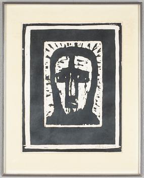 Victor Sparre · VICTOR SPARRE, träsnitt, signerad, daterad -74.