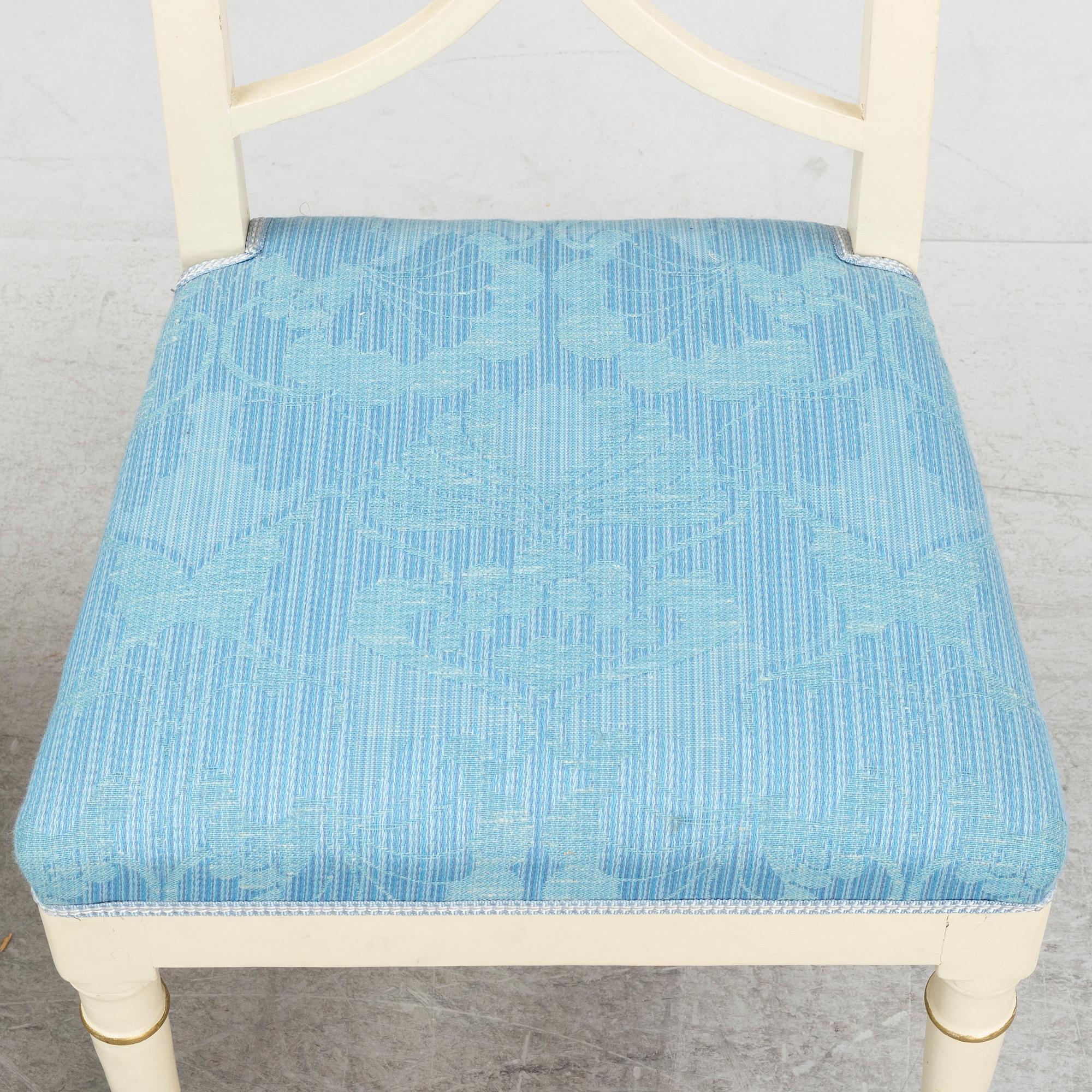 Stolar, 4 st, provinsarbeten i Karl Johan, 1800-talets första hälft.