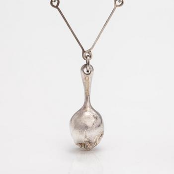 Björn Weckström, "Nectaris", a sterling silver and acrylic necklace. Lapponia 1973.