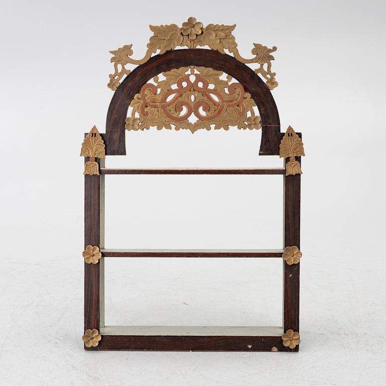 Wall shelf, folk art, Norway, 19th century.