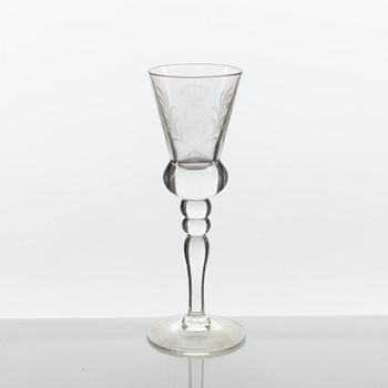 Servisdelar, 12 st, glas, Reimyre Glasbruk.