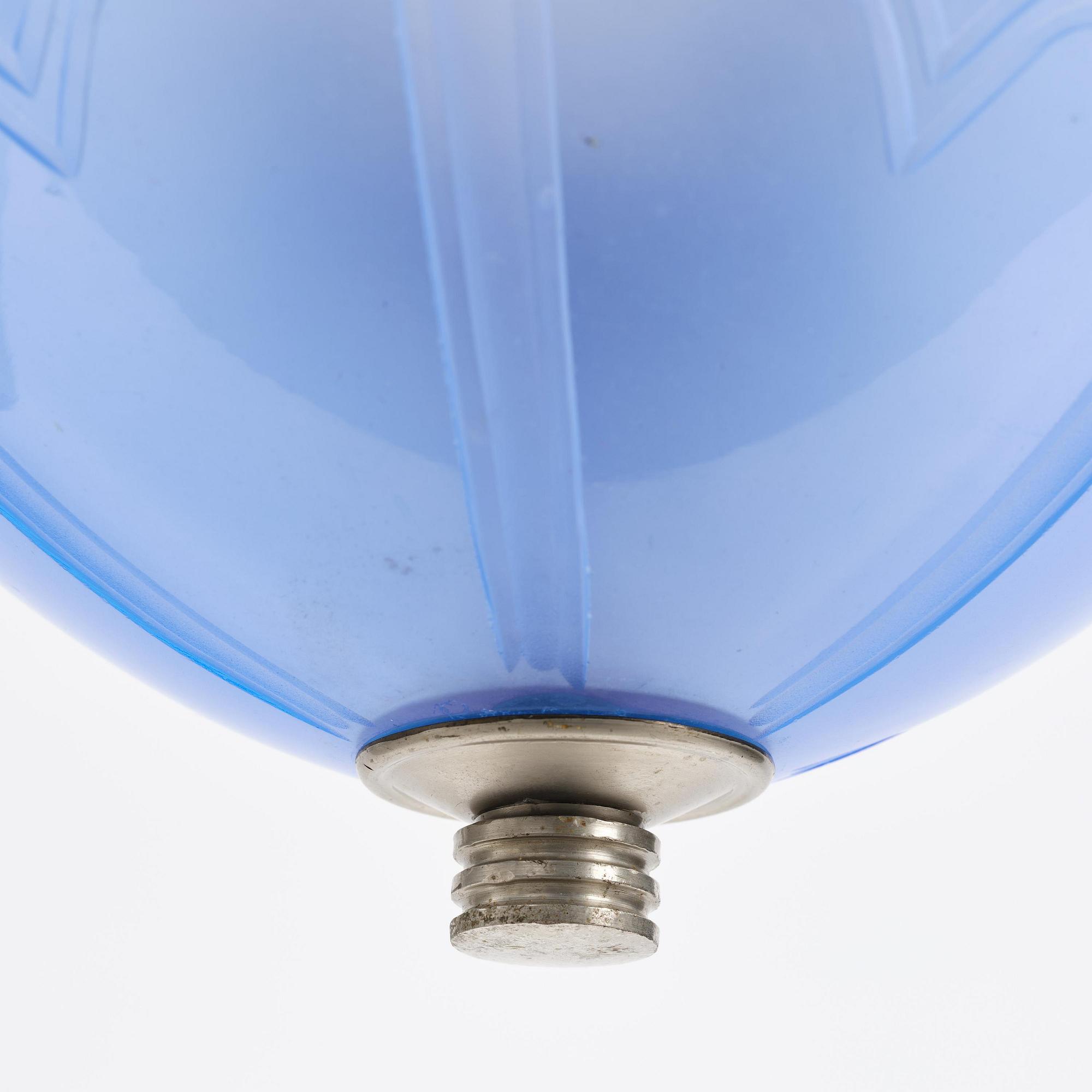 Edward Hald, a Swedish Grace ceiling lamp, Orrefors, 1920s.
