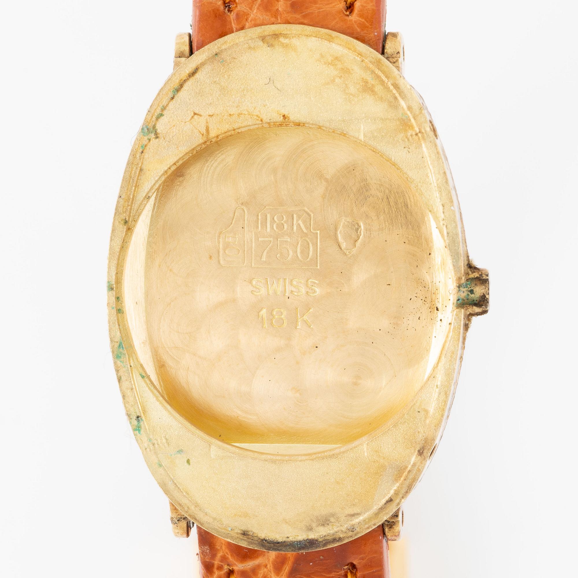 Cartier, Baignoire, "Paris Dial", ca 1980.