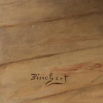 AUGUSTE EMILE PINCHART, duk, signerad Pinchart.