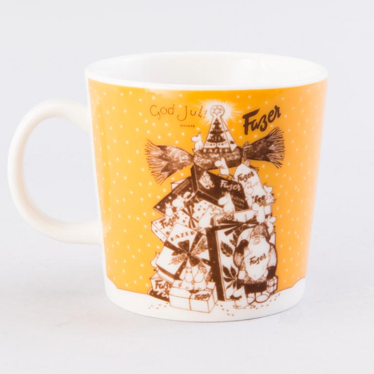 MOOMIN-MUG, porcelain, 'Fazer Café', Moomin Characters, Arabia 2004, numbered 51/400.