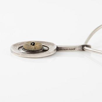 Inga-Britt "Ibe" Dahlquist, collier, silver med fossil, Visby 1966.