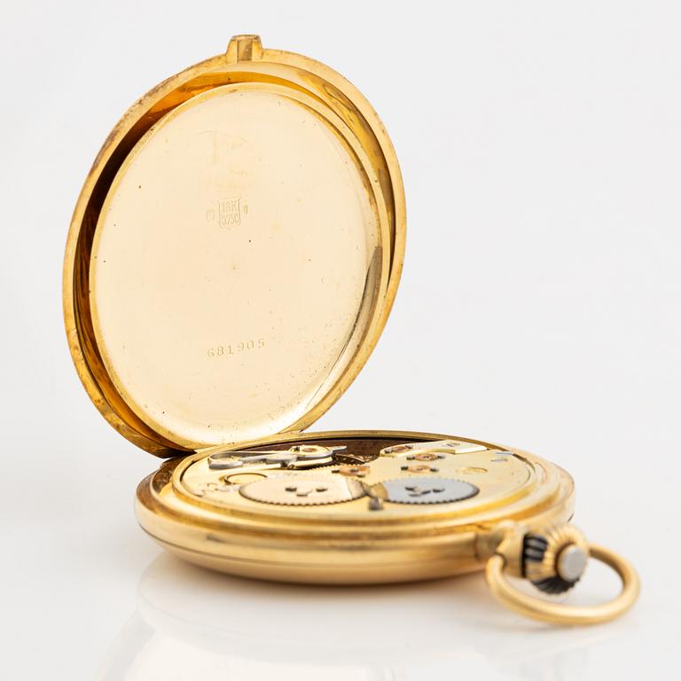 International Watch Co, Schaffhausen, pocket watch, 52 mm, hunter.