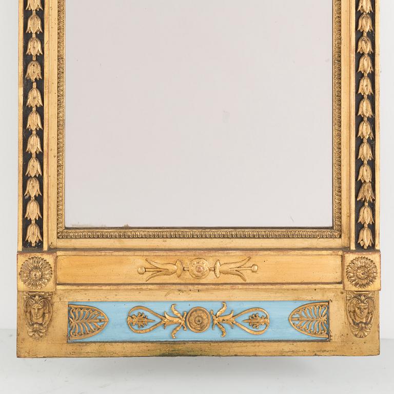 An early 19th century late Gustavian mirror.