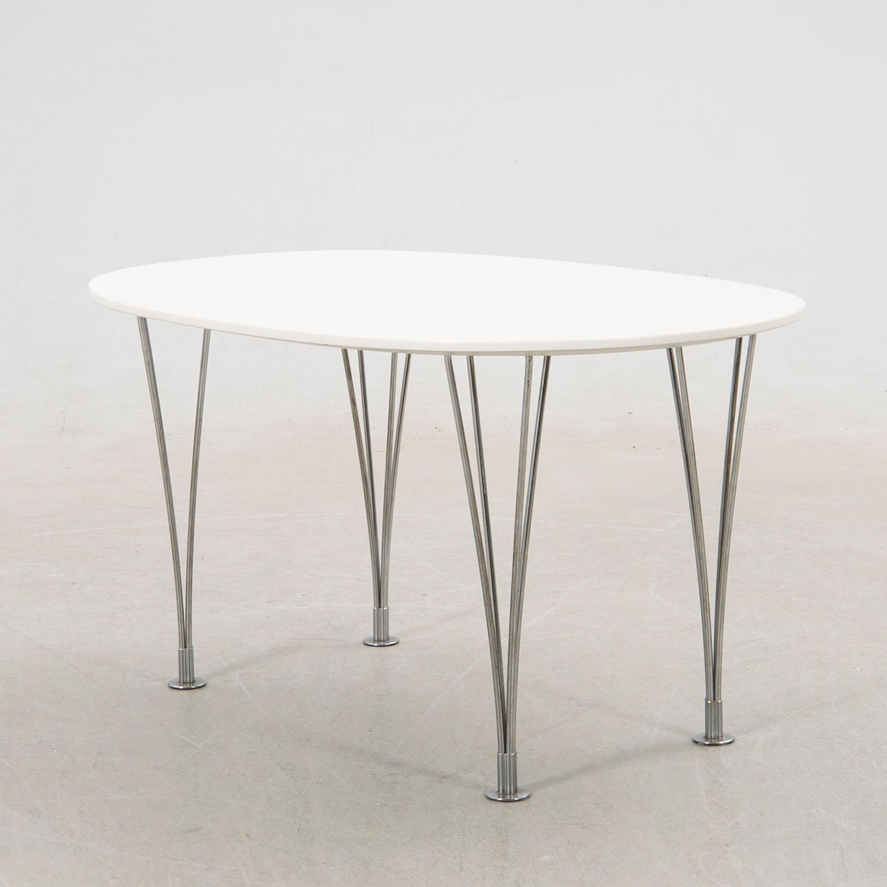 Bruno Mathsson & Piet Hein, coffee table, "Superellipse".